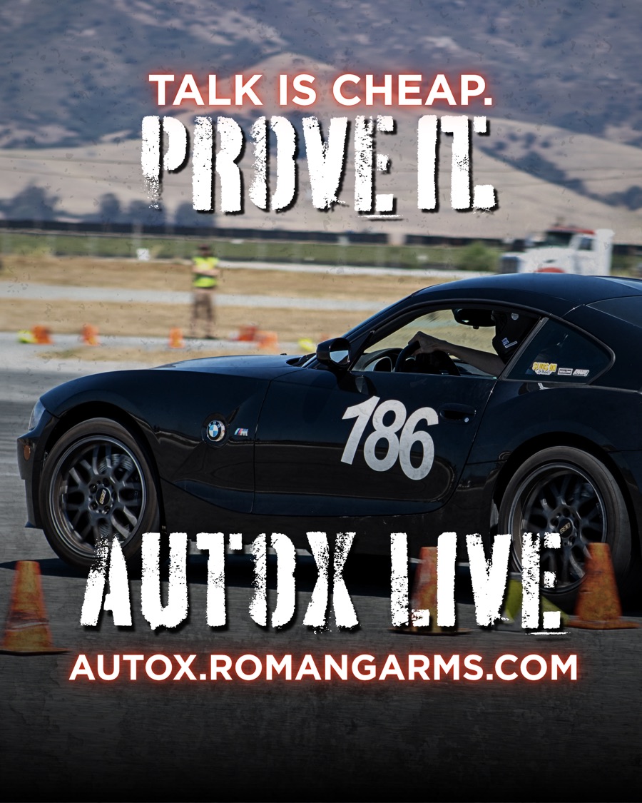 Talk is cheap. Prove it. AutoX Live, autox.romangarms.com